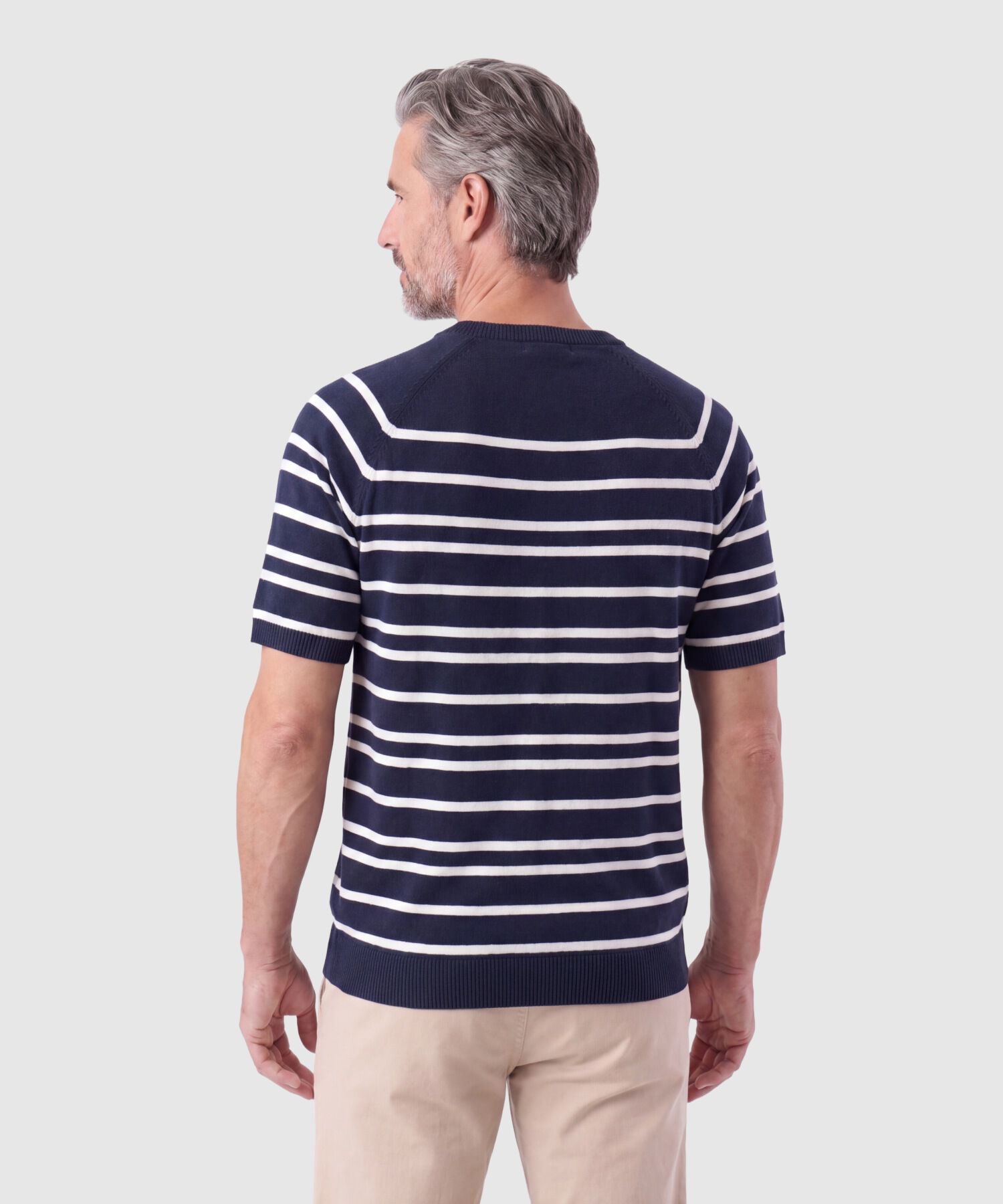 Camiseta Tejida Manga Corta Para Hombre