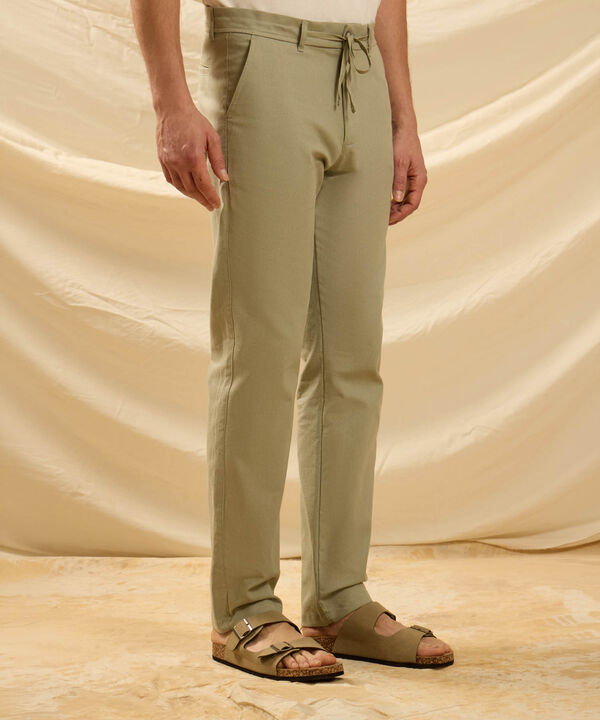 Pantal&oacute;n Casual con Cord&oacute;n Ajustable Para Hombre image number null