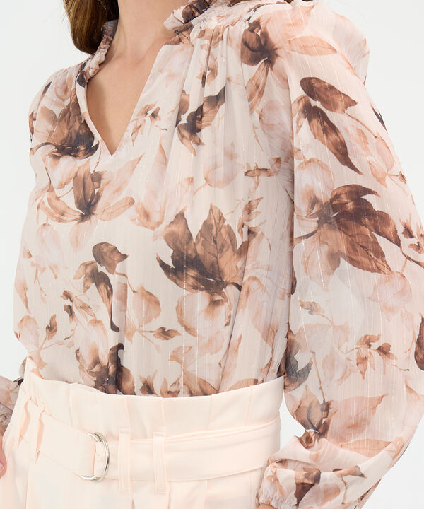 Blusa Estampada con Lurex image number null