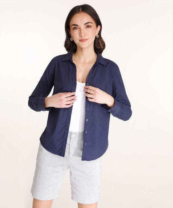 Camisa Manga Larga Unicolor image number null