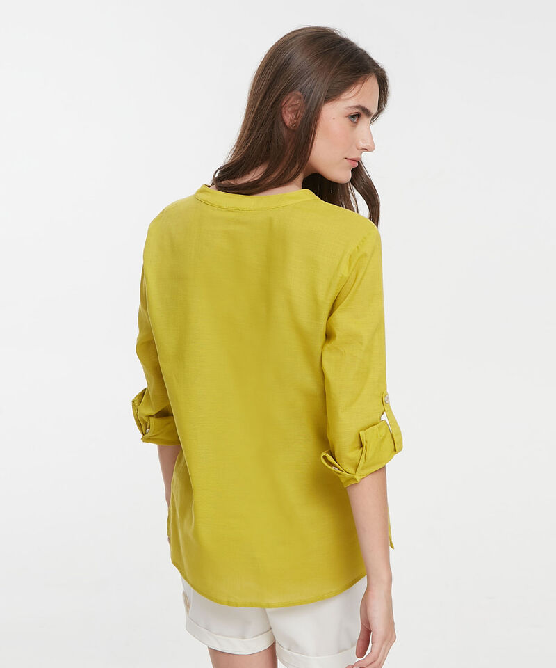 Blusa Manga Larga Unicolor