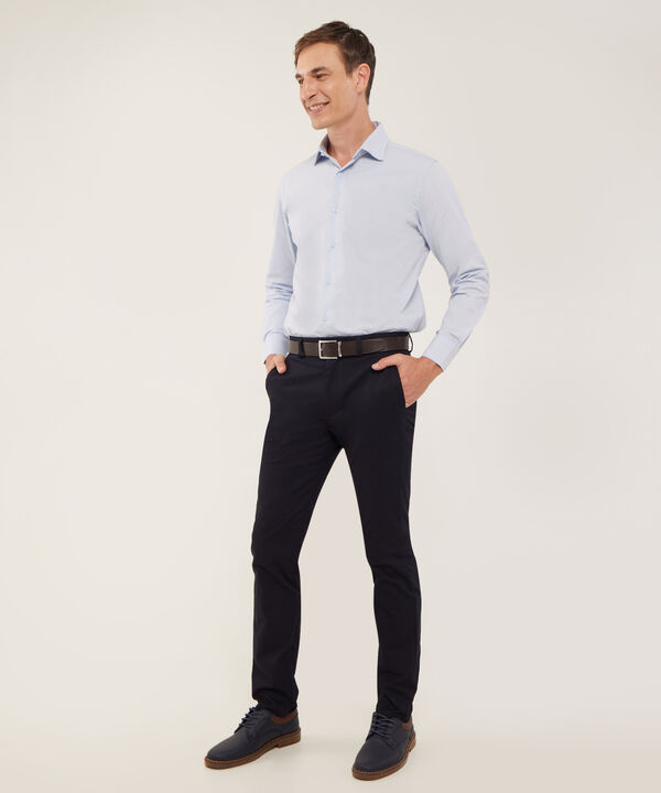 Camisa Corbatera Manga Larga