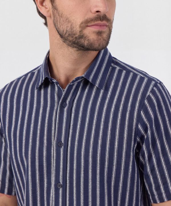 Camisa Hombre Manga Corta Estampada