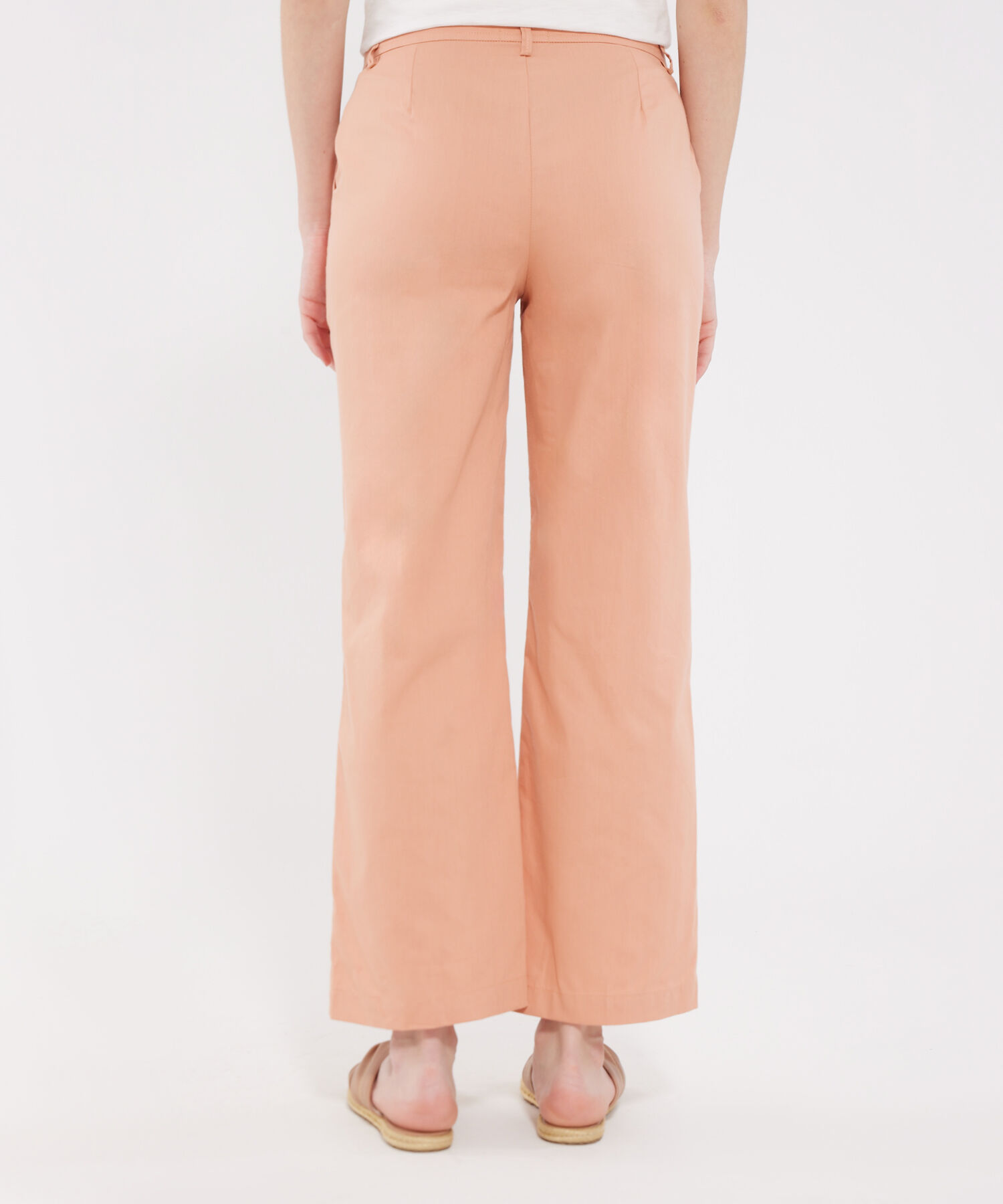 Pantal&oacute;n Moda Unicolor Con Bolsillos Diagonales