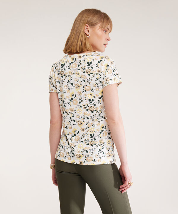 Camiseta Manga Corta Cuello Redondo Estampada