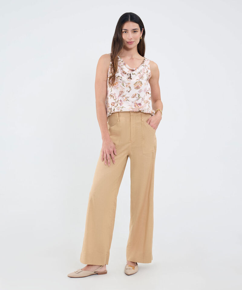 Pantalón Fluido Unicolor
