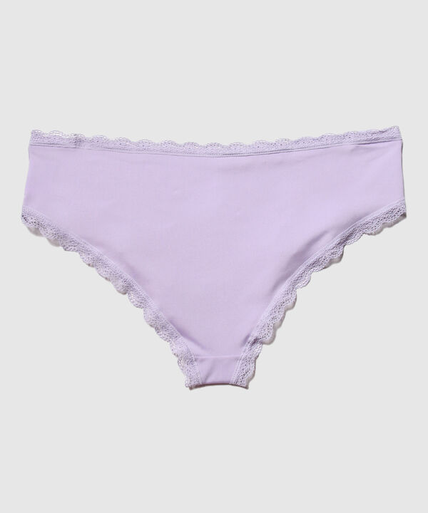 Panty Hipster Con Encaje En Cintura Y Piernas image number null