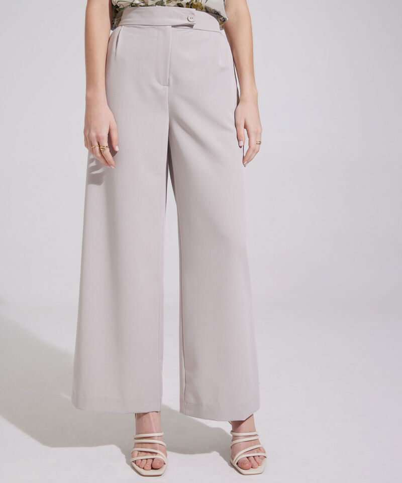 Pantalón Unicolor Bota Amplia