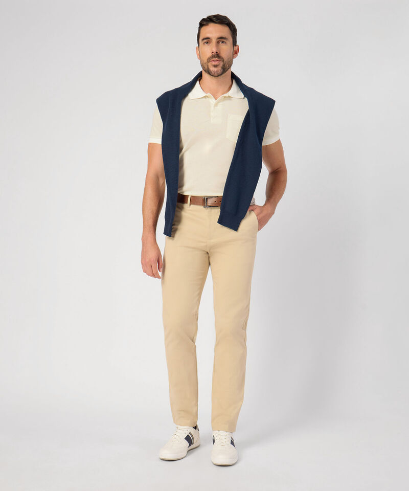 Polo Unicolor Con Bolsillo 