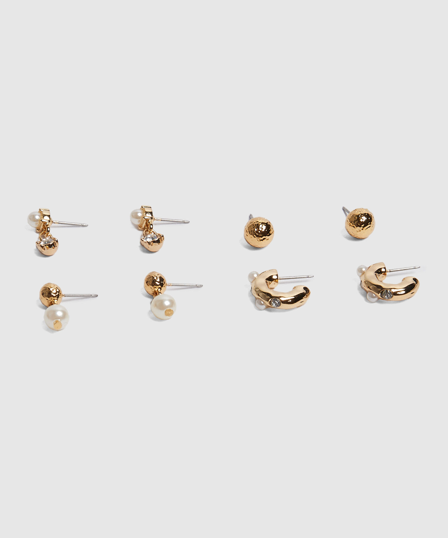 Set x 4 Aretes con perlas