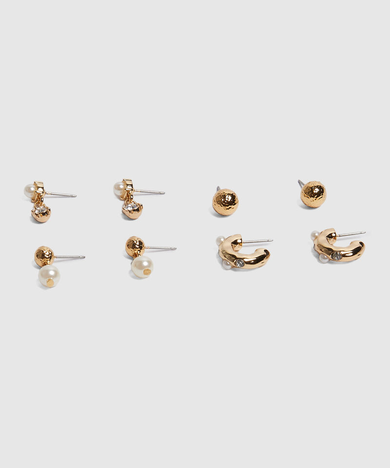 Set x 4 Aretes con perlas