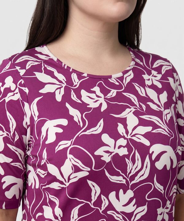 Camiseta mujer manga 3/4 estampada