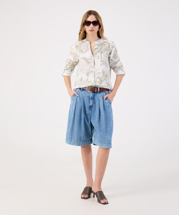 Blusa Para Mujer Estampada Cuello Nerú image number null