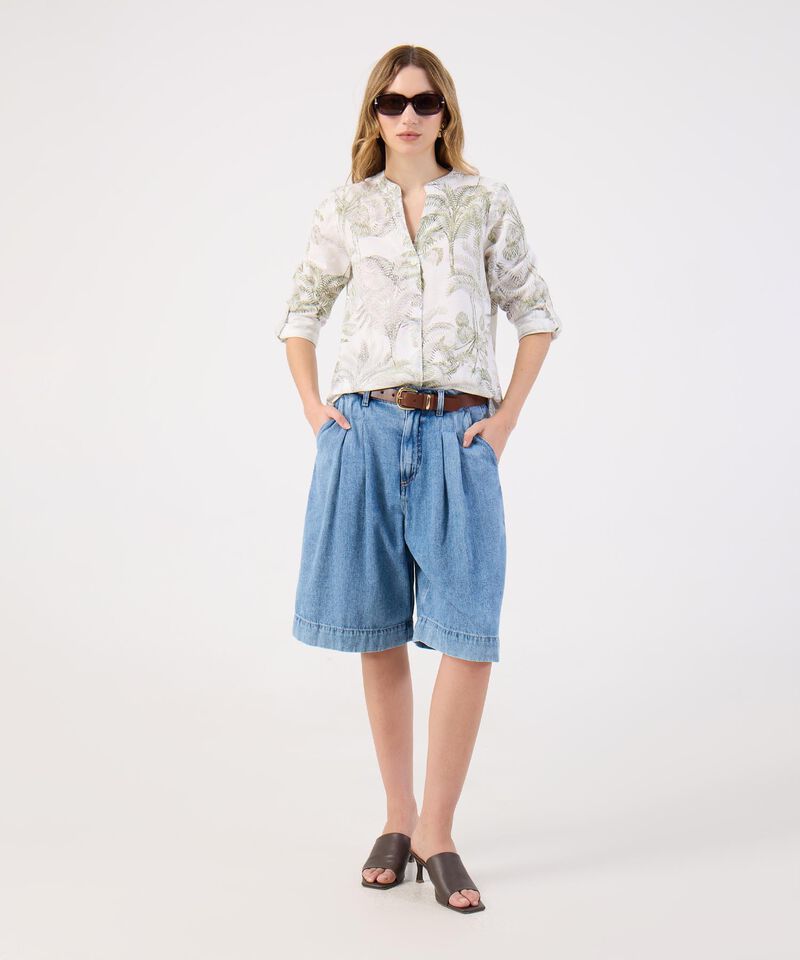 Blusa Para Mujer Estampada Cuello Nerú