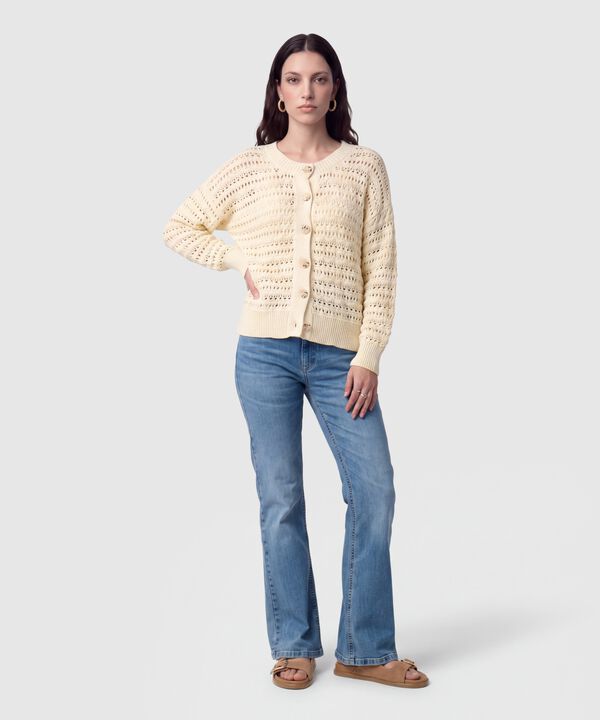 Saco Calado Con Botones Para Mujer