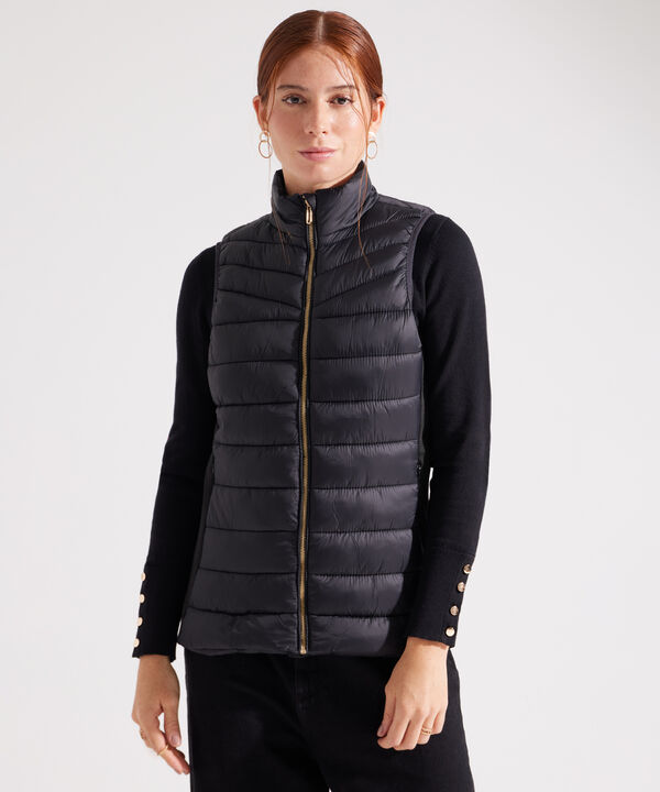 Chaleco Acolchado con Bolsillos en Rib image number null