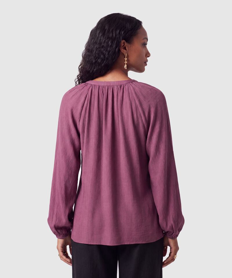 Blusa Manga Larga Con Boleros Mujer