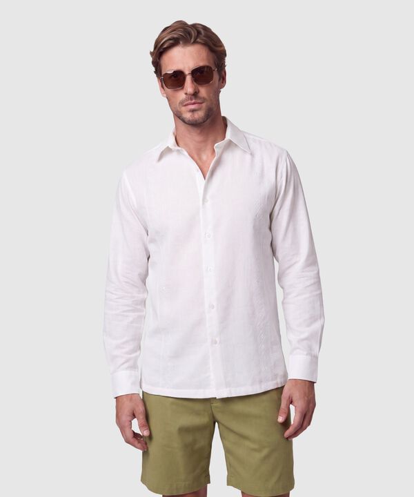 Camisa Guayabera De Manga Larga Hombre image number null