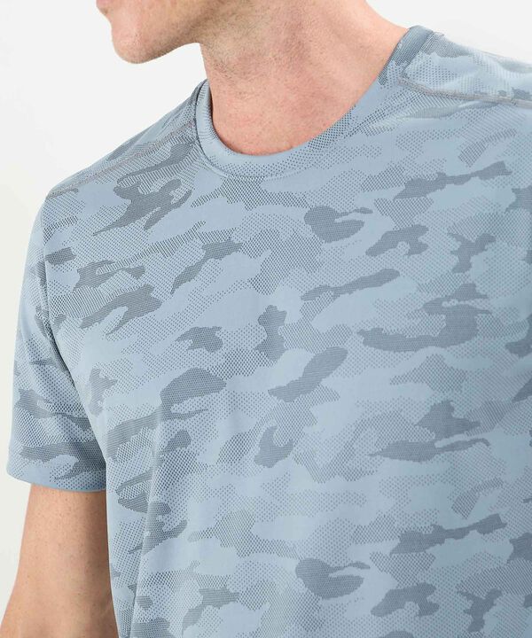 Camiseta Manga Corta Unicolor Texturizada image number null