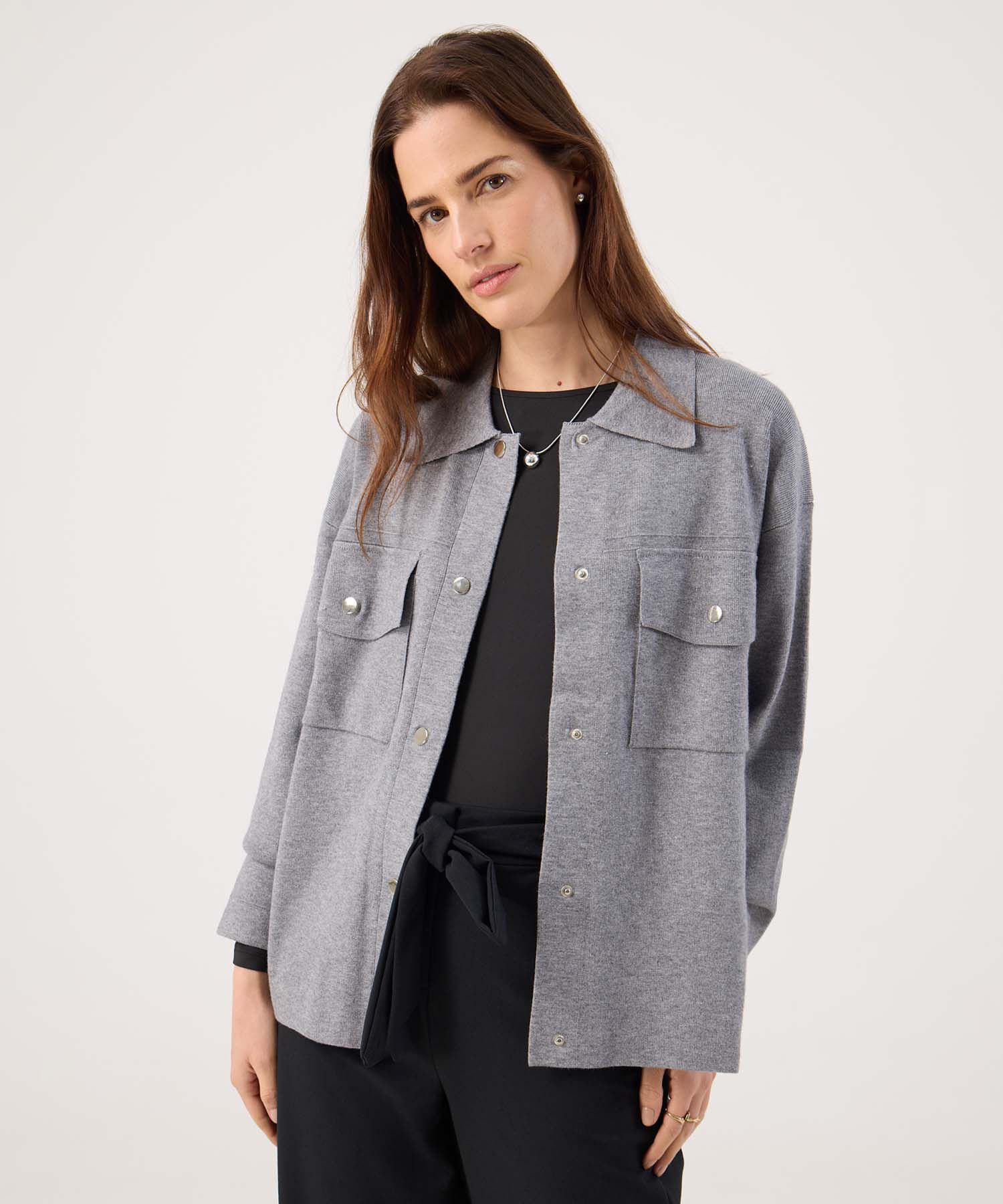 Saco Abierto Tipo Chaqueta Con Broches