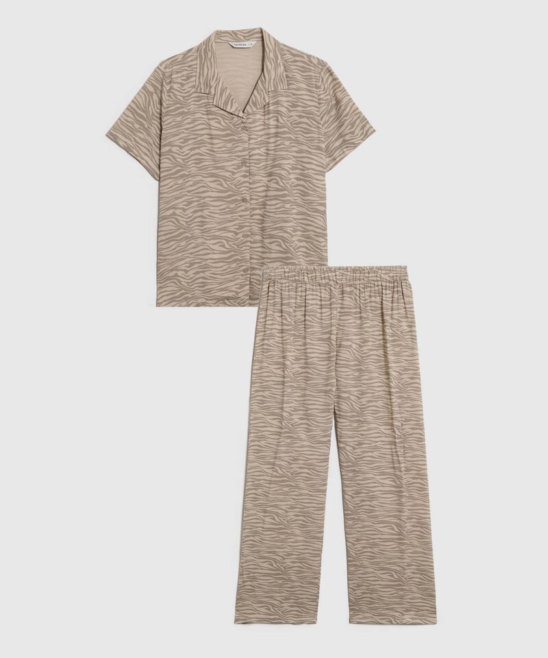 Pijama Camisera Con Pantal&oacute;n Para Mujer