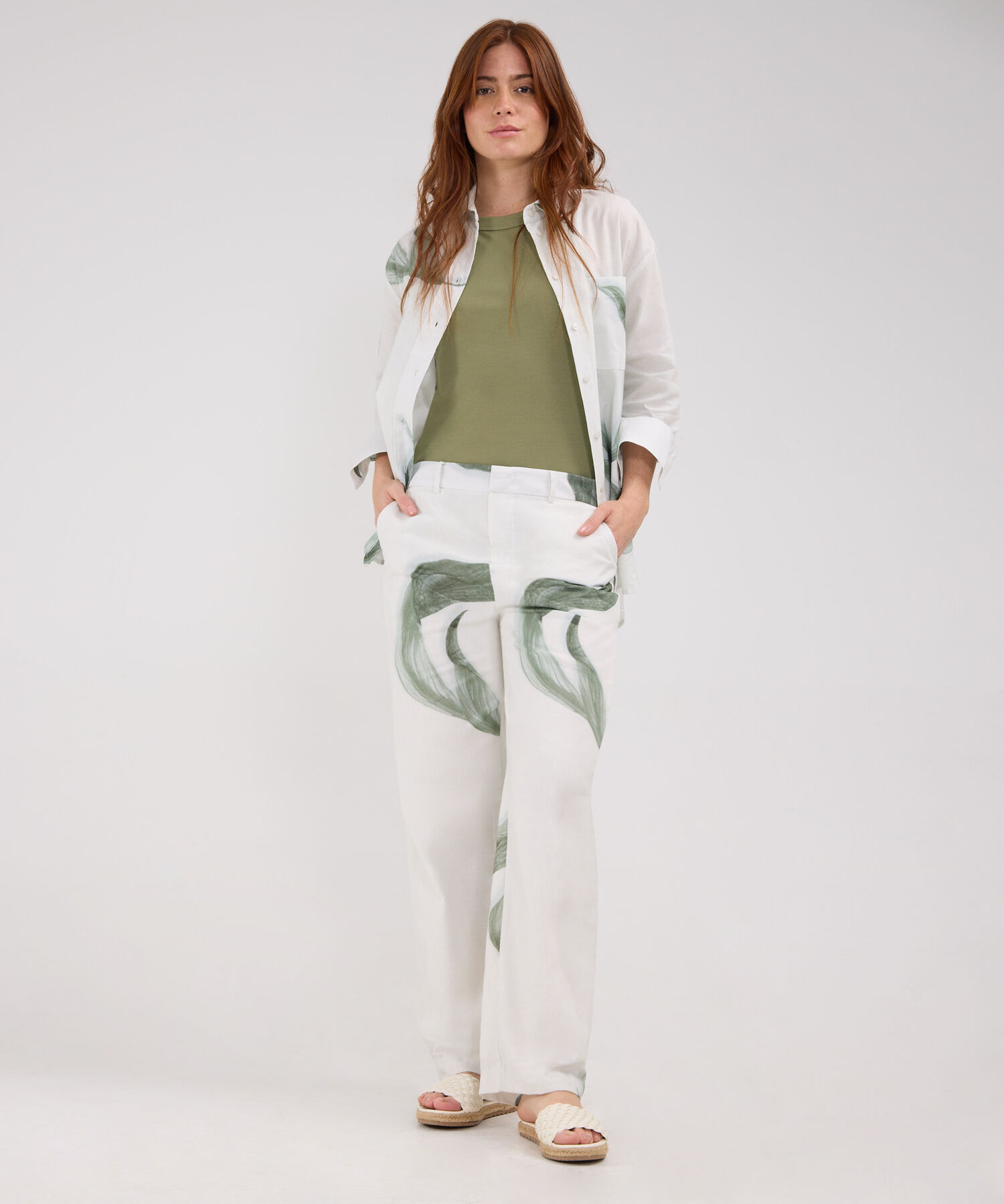 Pantalón Lino Estampado