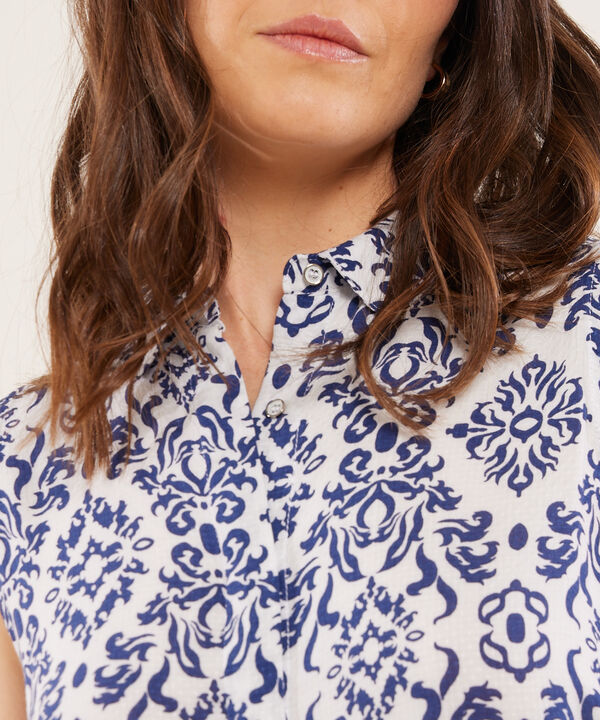 Camisa Manga Sisa Estampada