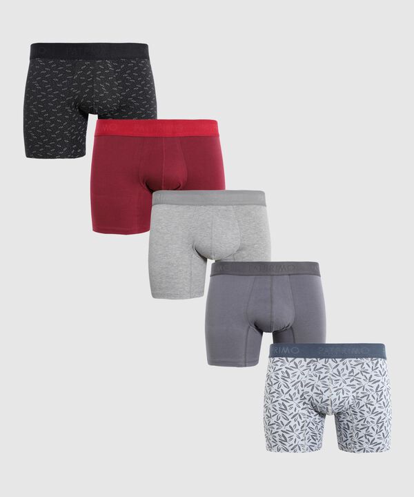 Pack X5 Boxer Medio En Algodón image number null