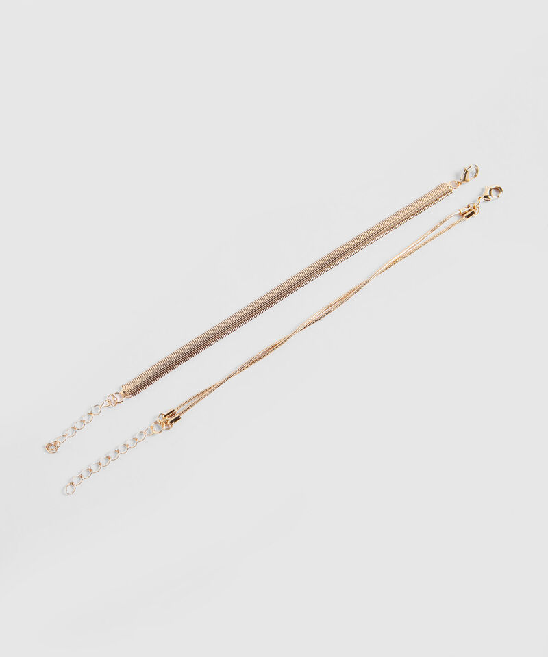 Set x 2 Pulseras Doradas