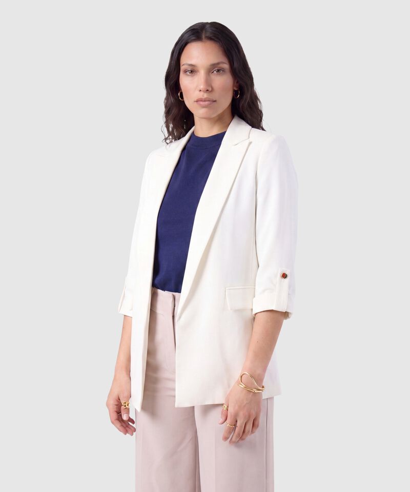Blazer Casual Manga Larga Mujer