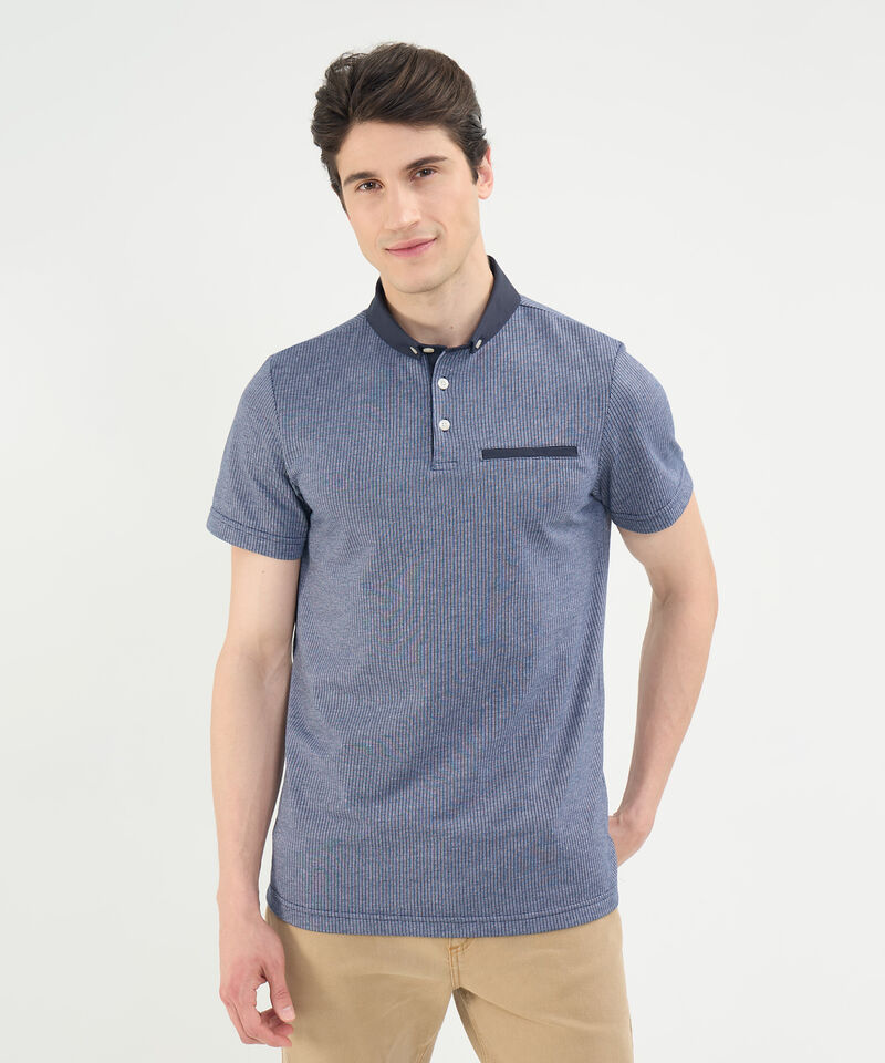 Polo Cuello Duro con Bolsillo