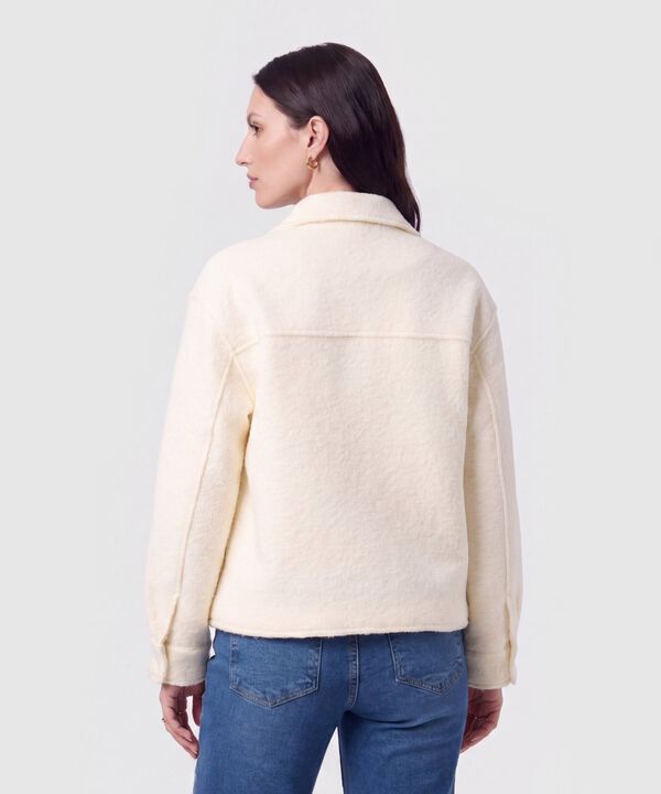 Chaqueta Unicolor Texturizada para Mujer