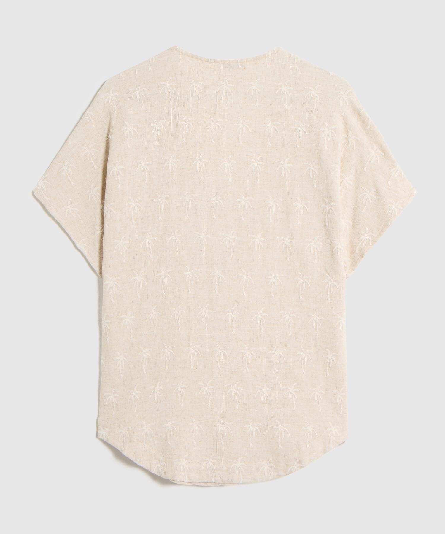 Blusa Estampada con Manga Corta para Mujer