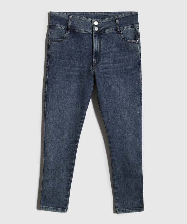 Jean Skinny Tono Azul Medio Claro 2 Botones image number null