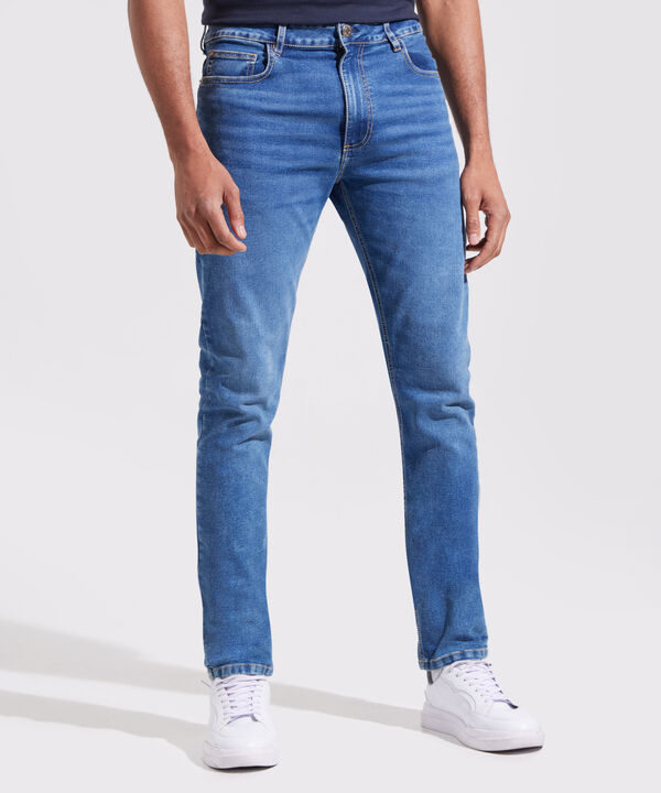 Jean Slim Tono Azul Medio