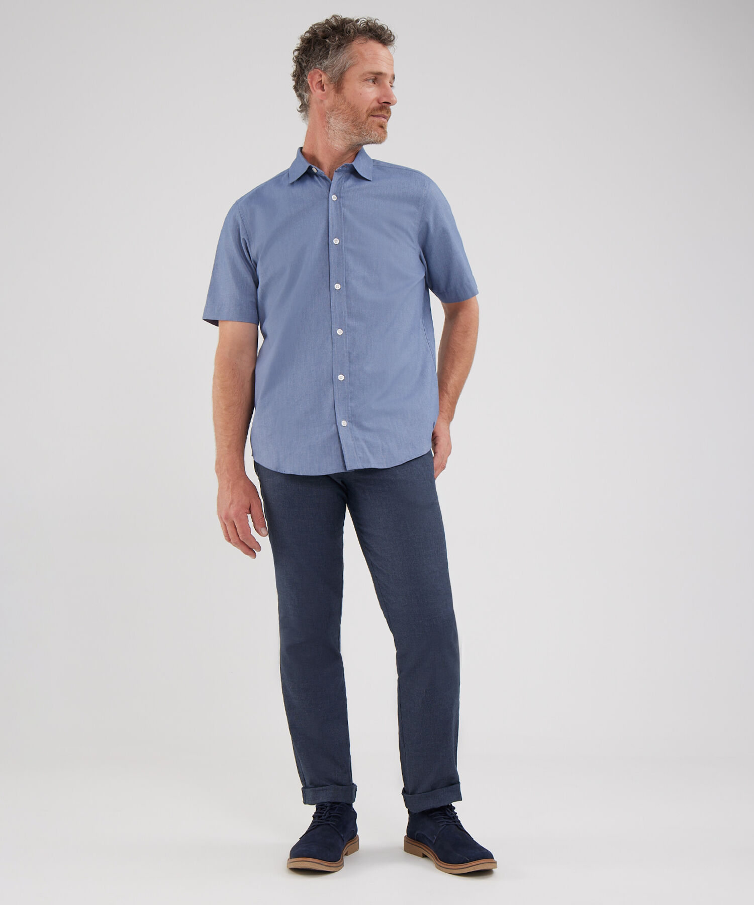 Camisa Manga Corta Oxford
