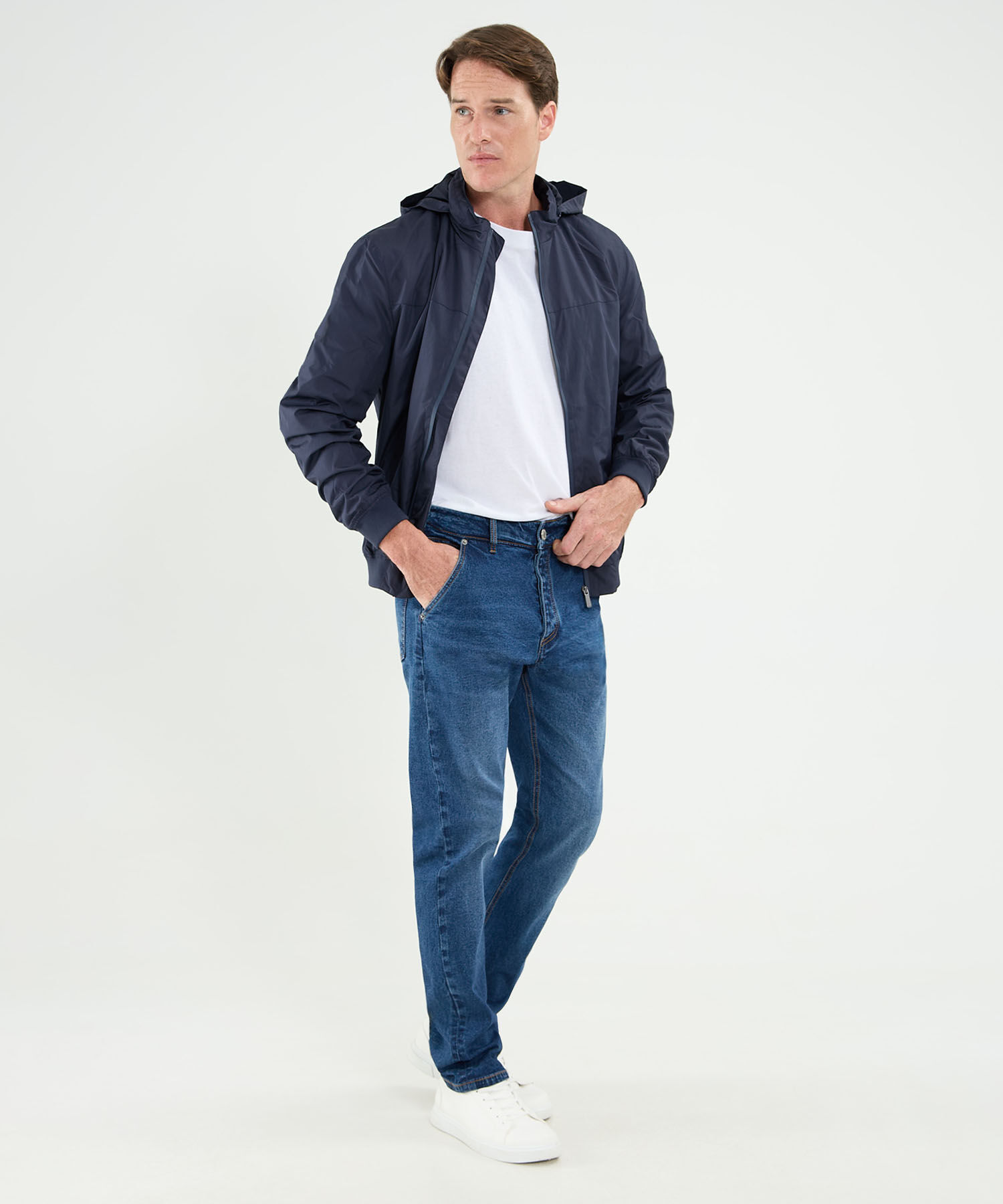 Chaqueta Tipo Rompevientos Para Hombre