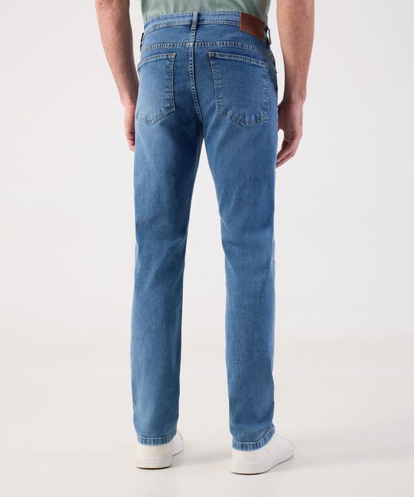 Jean de Diseño Clásico y Corte Recto Para Hombre