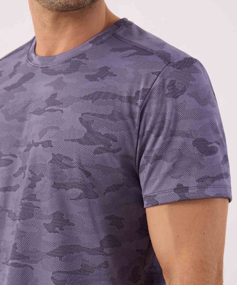 Camiseta Manga Corta Unicolor Texturizada