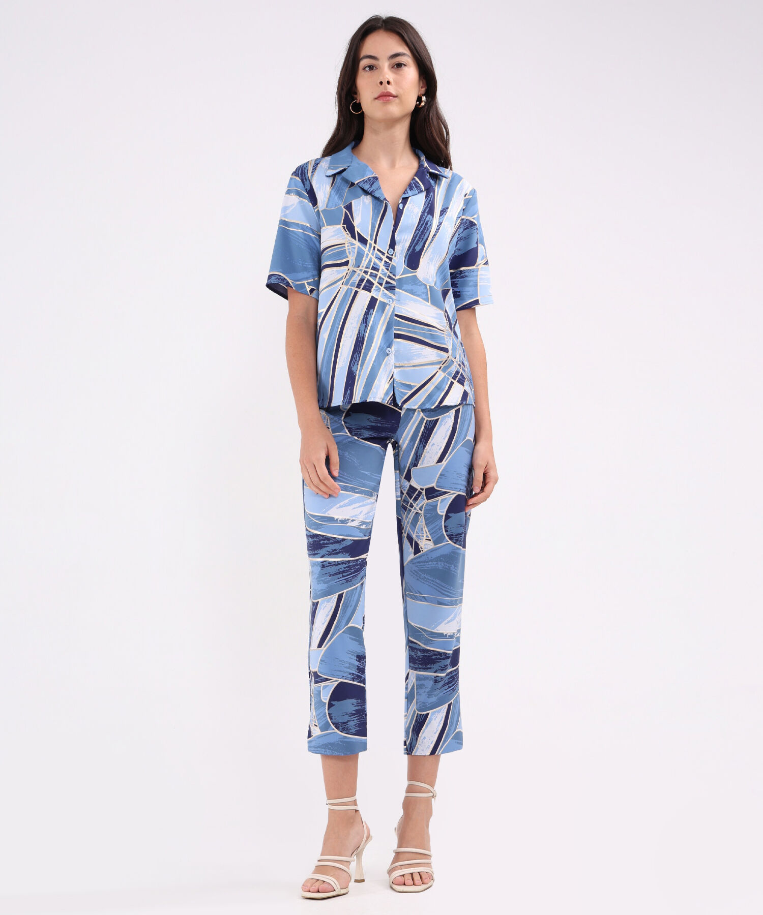 Camisa Cuello Resort Estampada