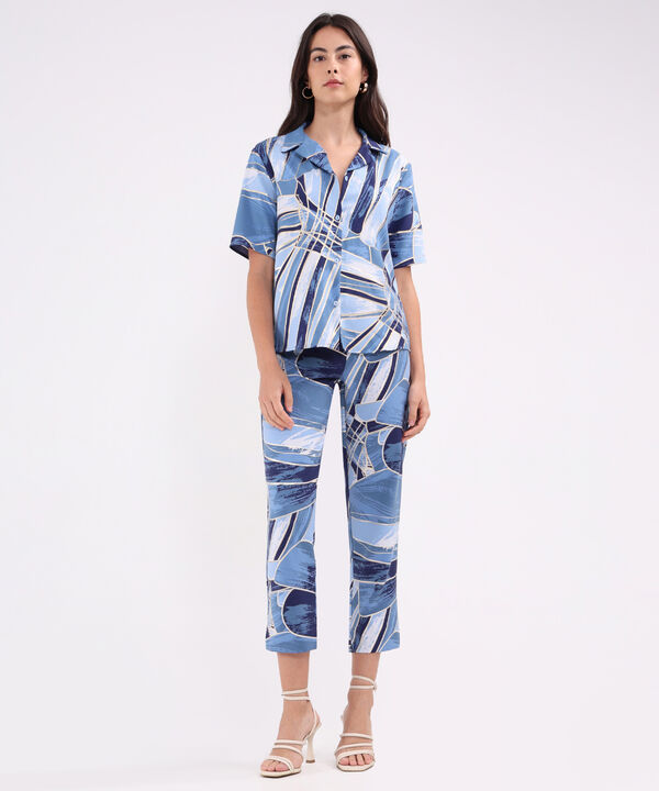 Camisa Cuello Resort Estampada image number null
