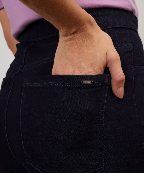 Jean Jegging Flare Azul Oscuro