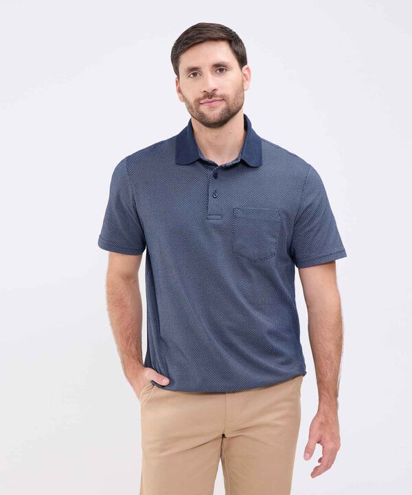 Polo Manga Corta Preteñida Para Hombre image number null
