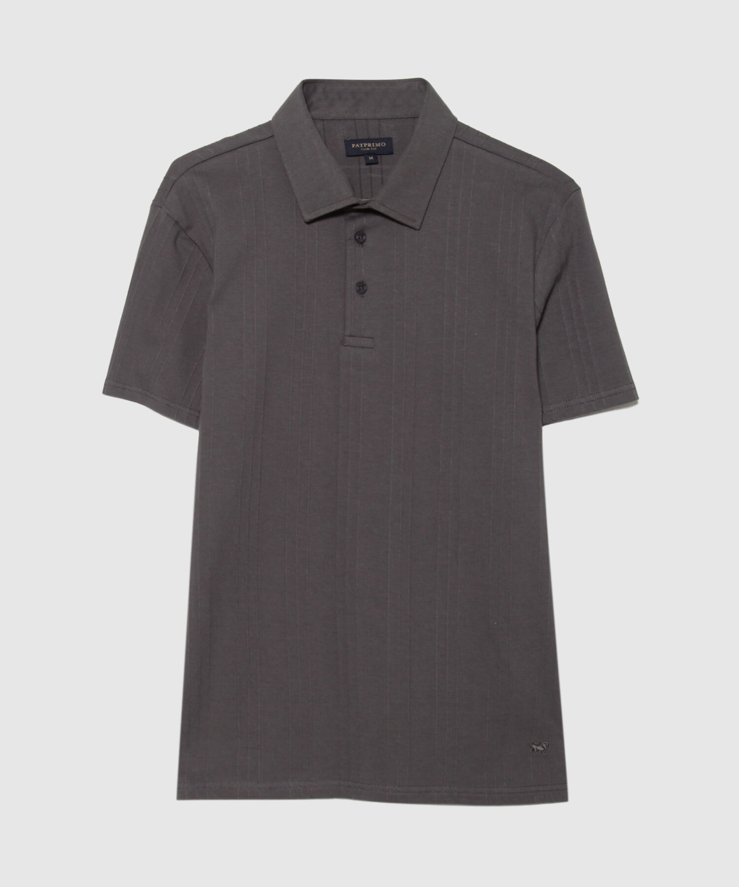 Polo Texturizada con Cuello Duro