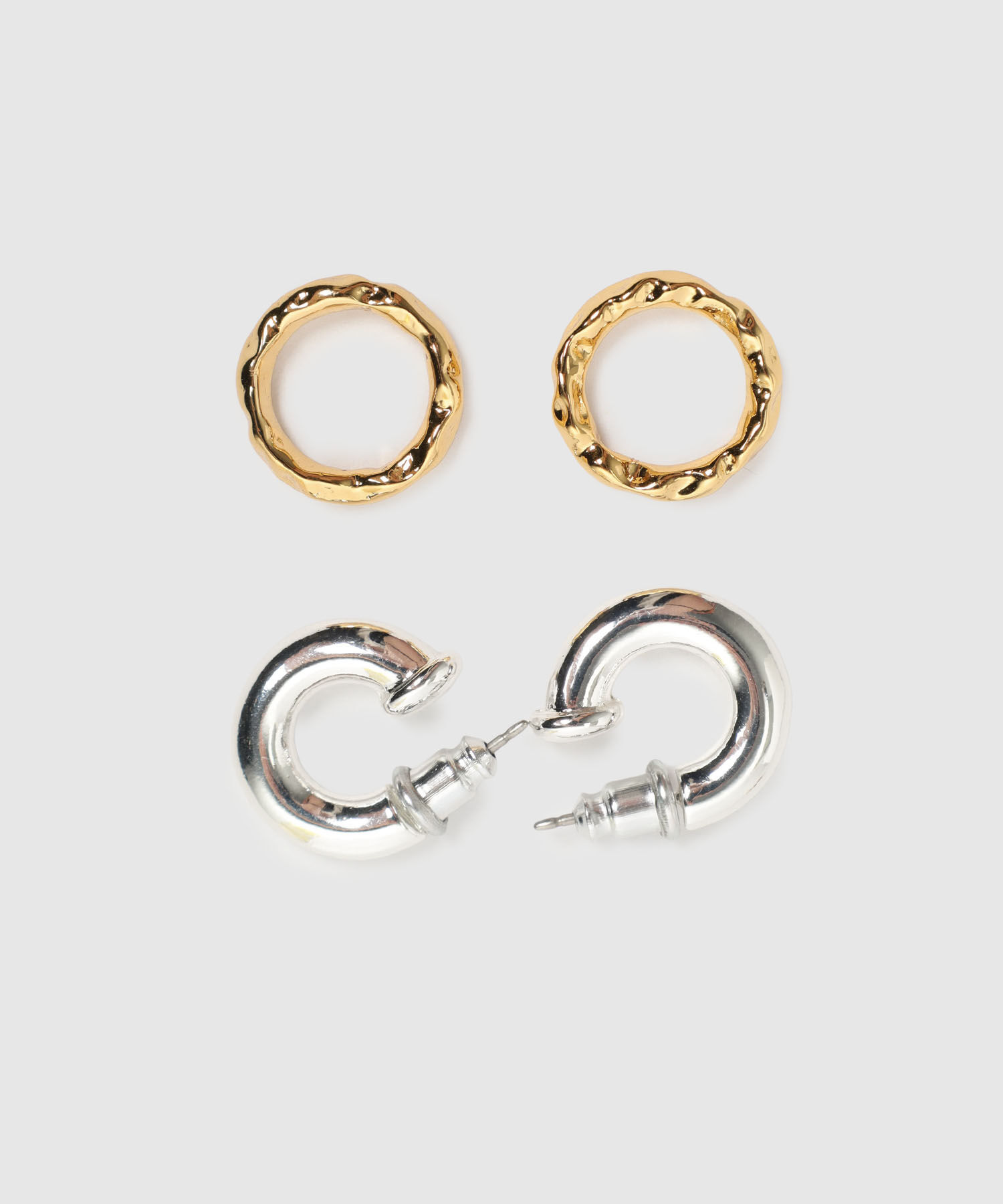 Set De Collar Y Aretes Circulares Para Mujer