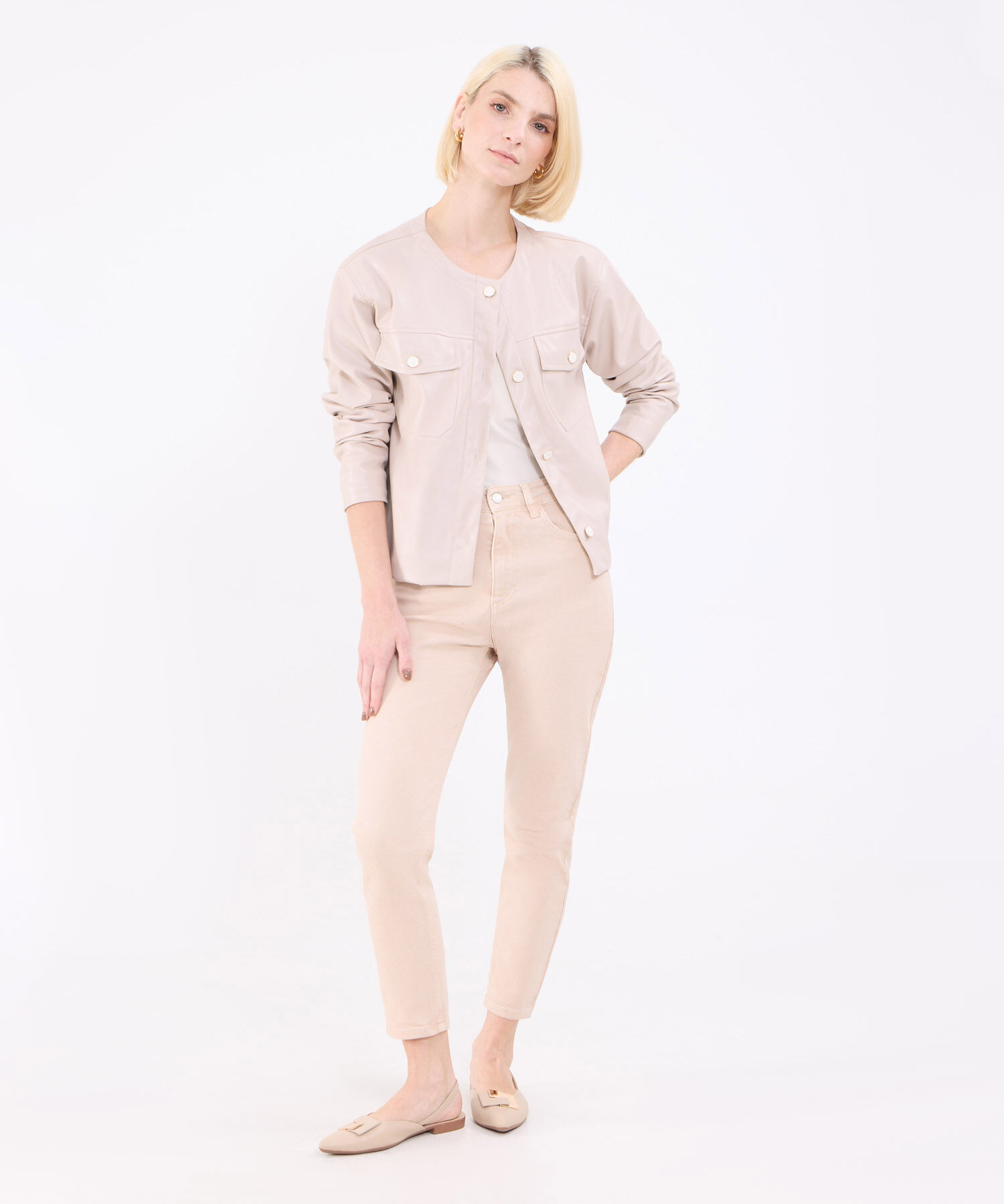 Chaqueta Casual Unicolor