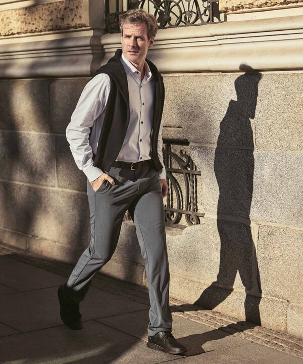 Camisa Formal De Manga Larga Para Hombre image number null