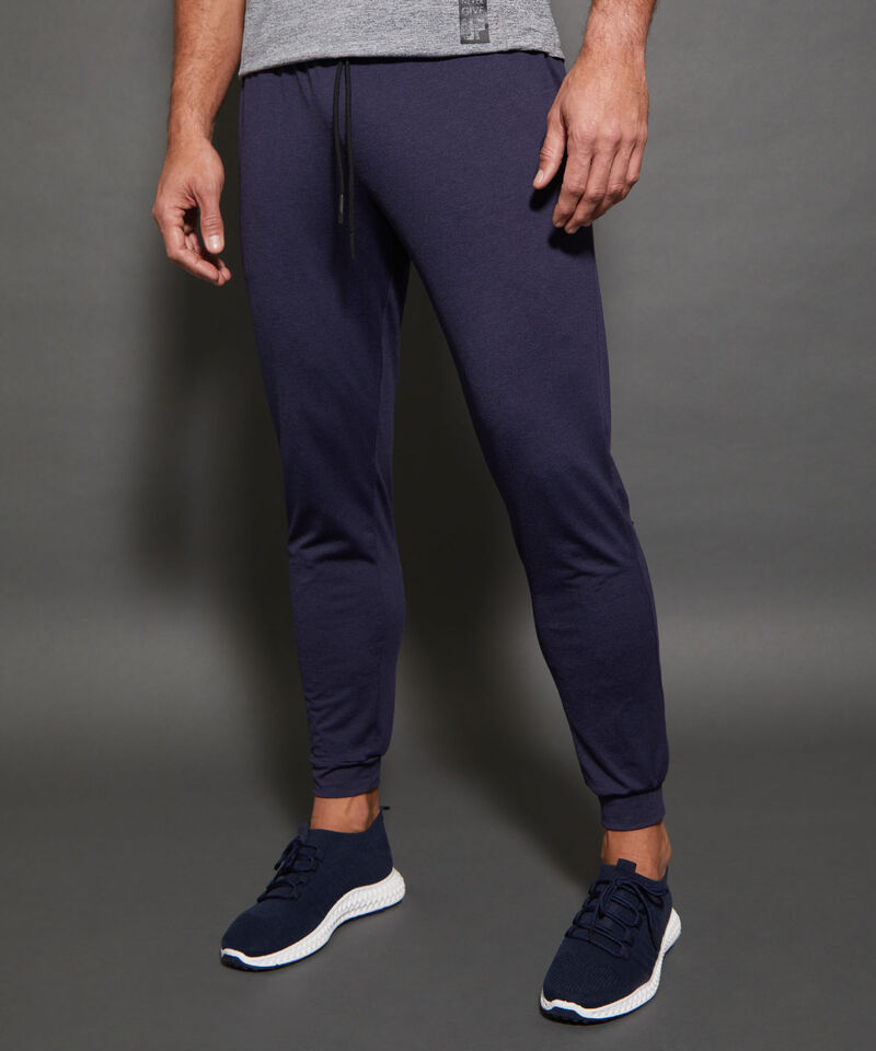 Pantalón Jogger Punto Textura Jaspe Con Bolsillos, Cordón Ajustable Y Elástico Interno, Sport Líneas Patprimo