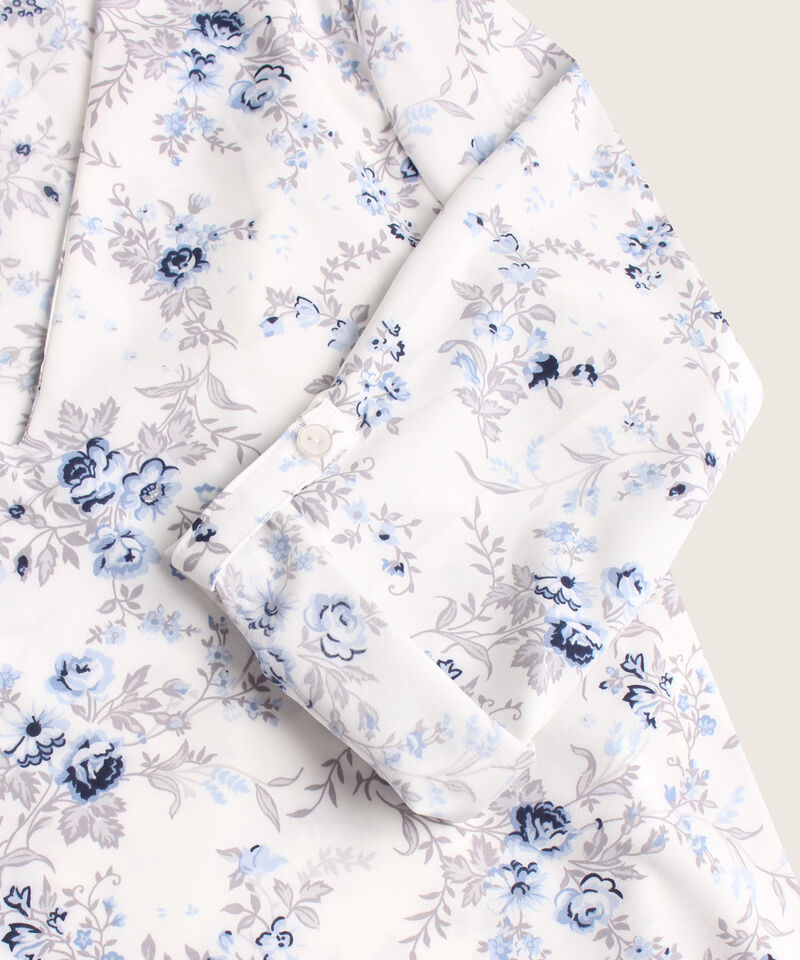 Blusa Estampada Manga 3/4 Escote