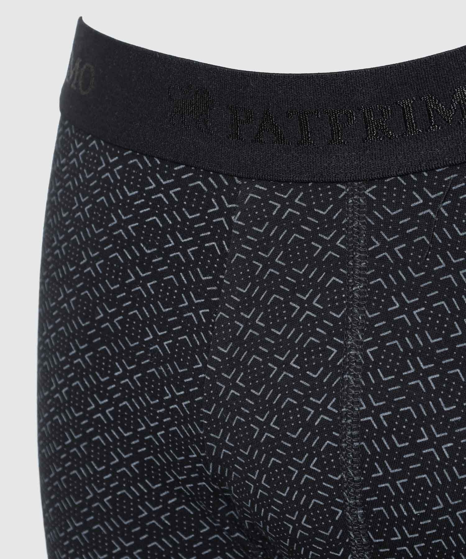 B&oacute;xer Medio Estampado Con El&aacute;stico Para Hombre